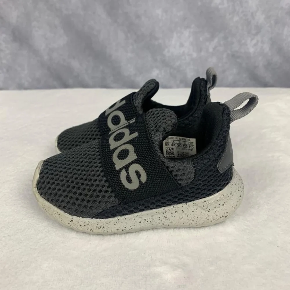 Adidas Lite Racer Adapt Sneakers,‎ Black, Toddlers 5